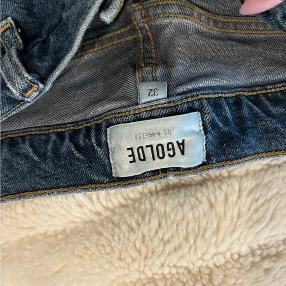 AGOLDE Riley High Rise Straight Crop Jeans - Blue - Picture 3 of 6